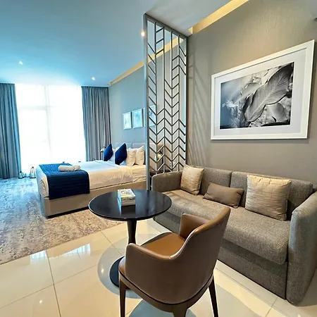 Business Bay Modern Studio With A Canal View At Damac Maison Prive 1616 Dubai Exterior photo