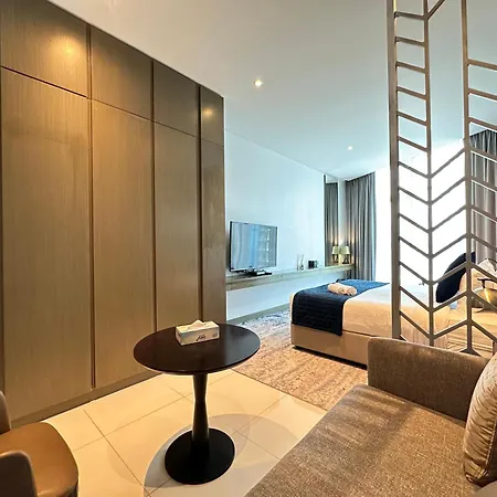 Business Bay Modern Studio With A Canal View At Damac Maison Prive 1616 Dubai Exterior photo