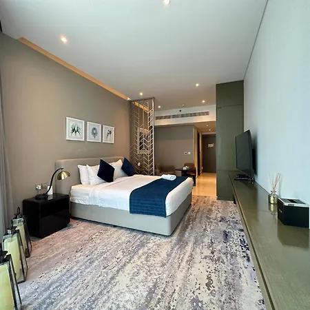 Business Bay Modern Studio With A Canal View At Damac Maison Prive 1616 Dubai Exterior photo